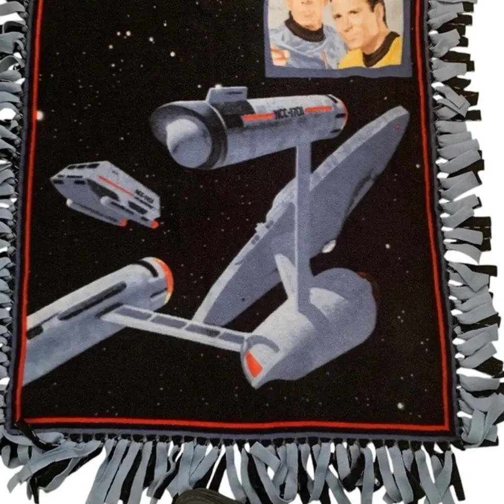 Vintage Star Trek Throw Blanket Star Trek #35 Gold Key Magazine Cover 1975